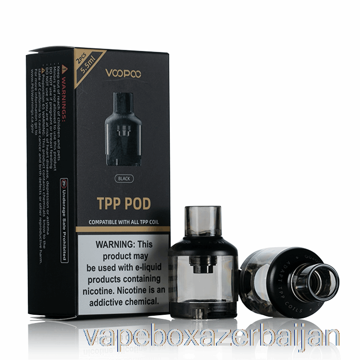 Vape Smoke VOOPOO TPP Replacement Pods Black